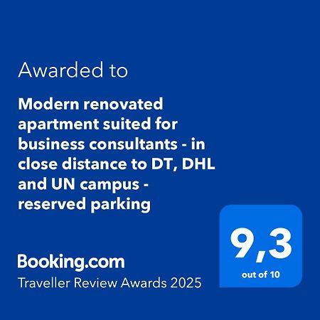 Modern Renovated Apartment Suited For Business Consultants - In Close Distance To Dt, Dhl And Un Campus - Reserved Parking Bonn Dış mekan fotoğraf